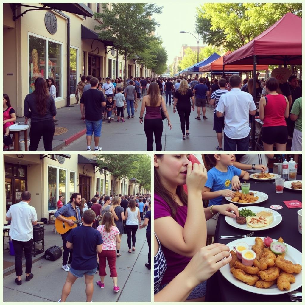 Visitors Enjoying the South Pasadena Arts Crawl