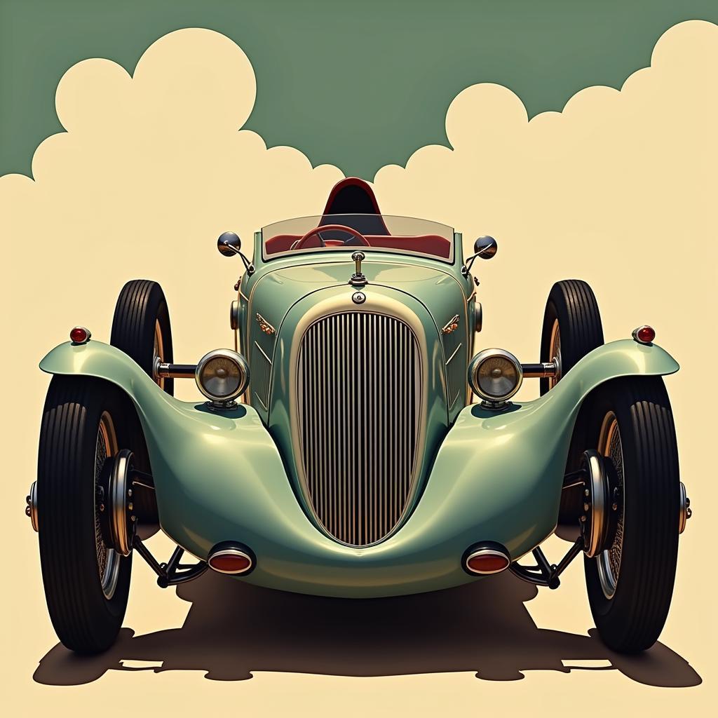 Art Deco Racing Car by Walter Gotschke