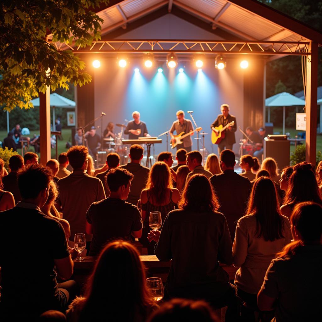 Live music performance at the Washington MO Art and Wine Festival