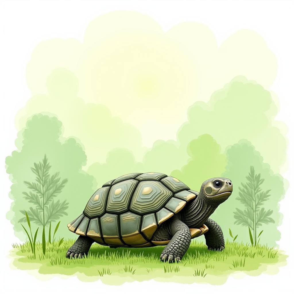 Watercolor Tortoise Painting