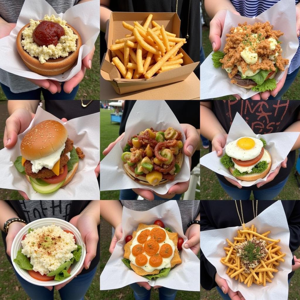 Food vendors at the West Loop Art Fest.