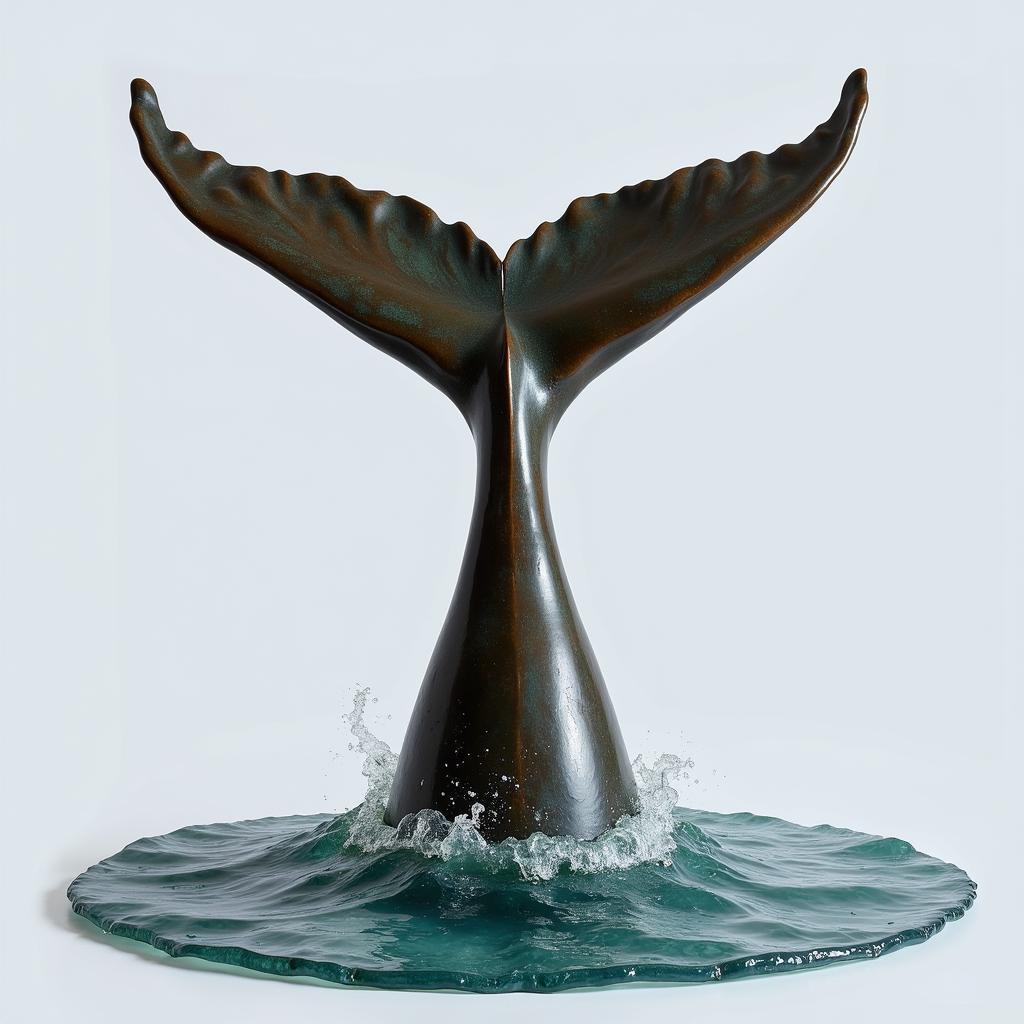 Whale Tail Art Sculpture