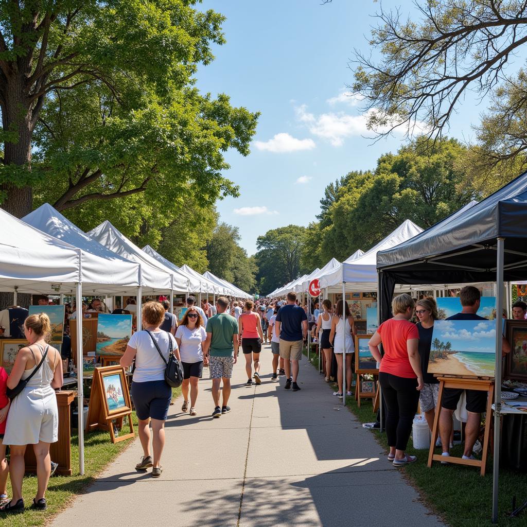 Painting Exhibition at Wickham Park Art Festival