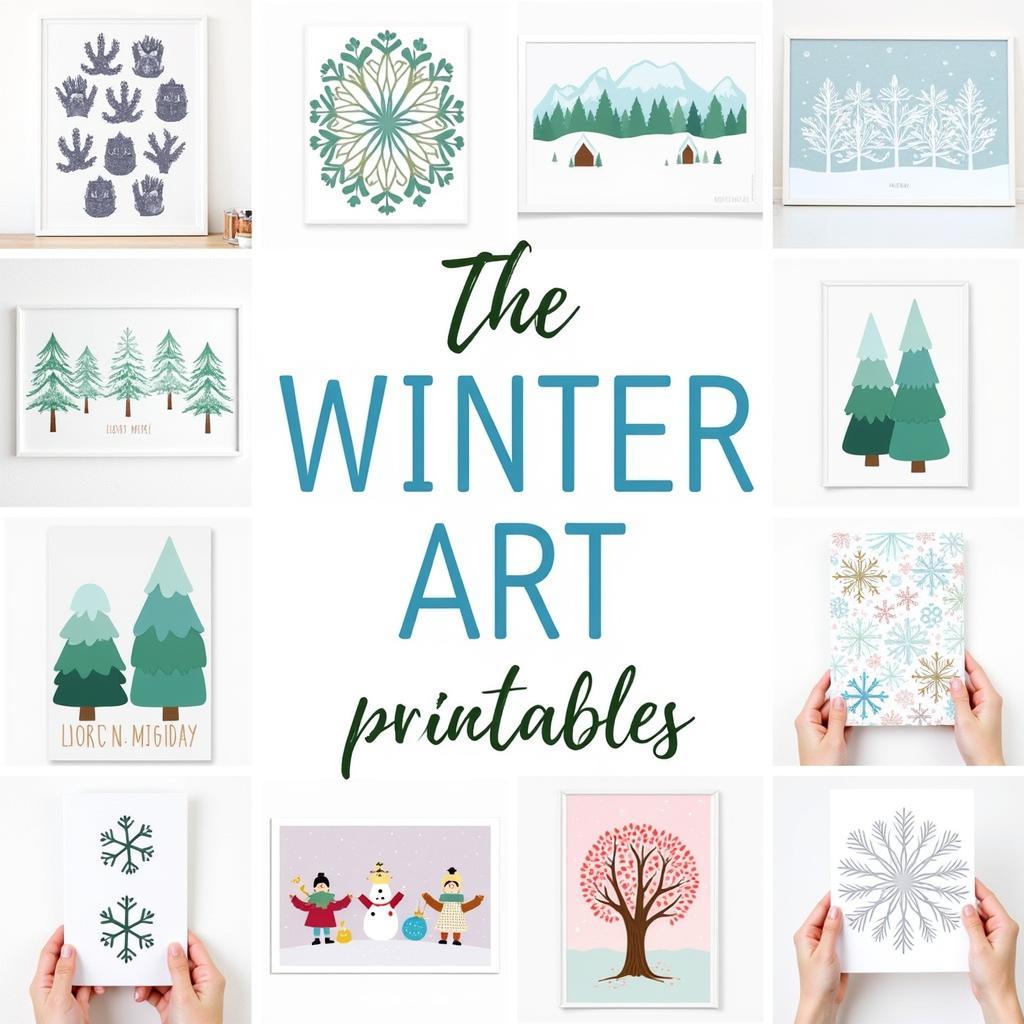 Collection of Winter Art Printables