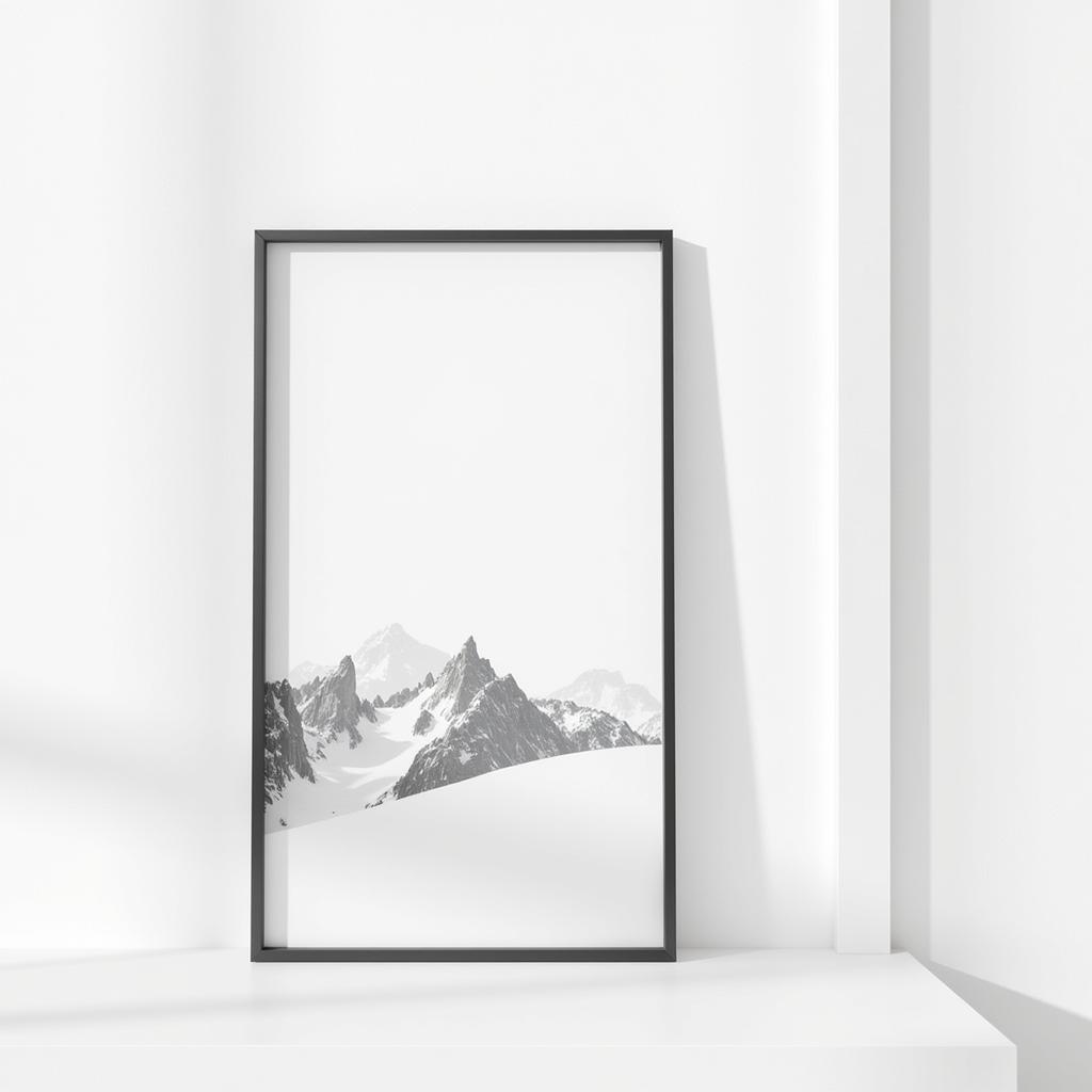 Snowy Landscape Framed Art