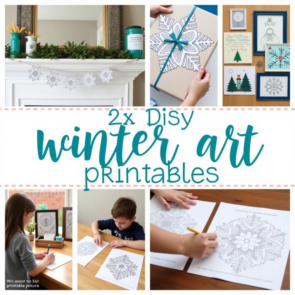 DIY Projects Using Winter Printables