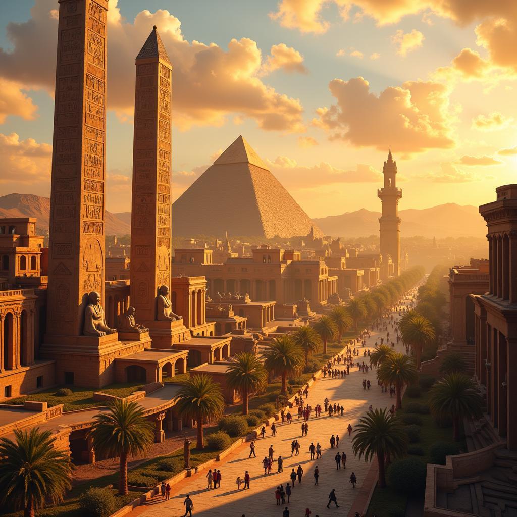 Ancient Egyptian Architecture in Krokotopia