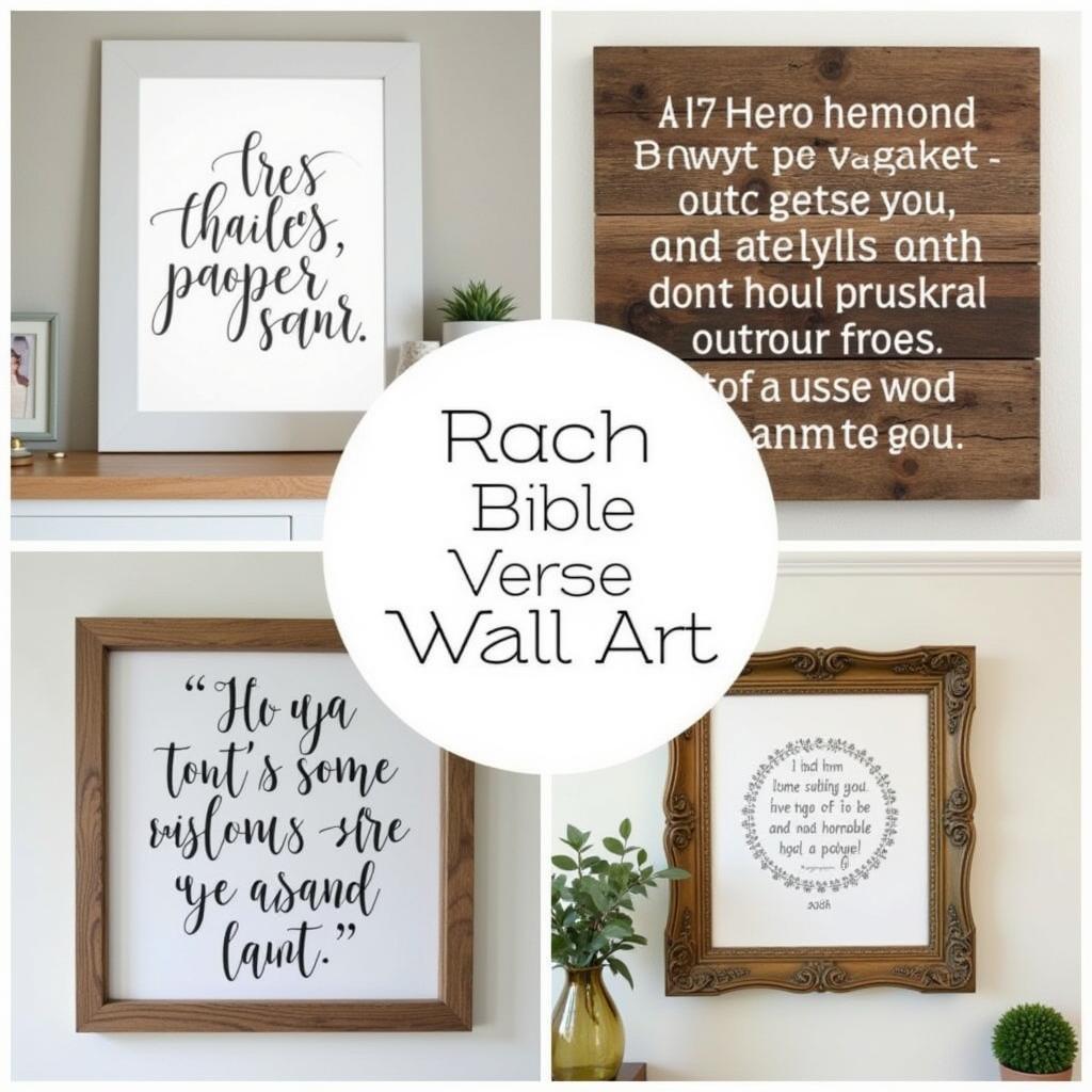 Various Styles of Wood Bible Verse Wall Art