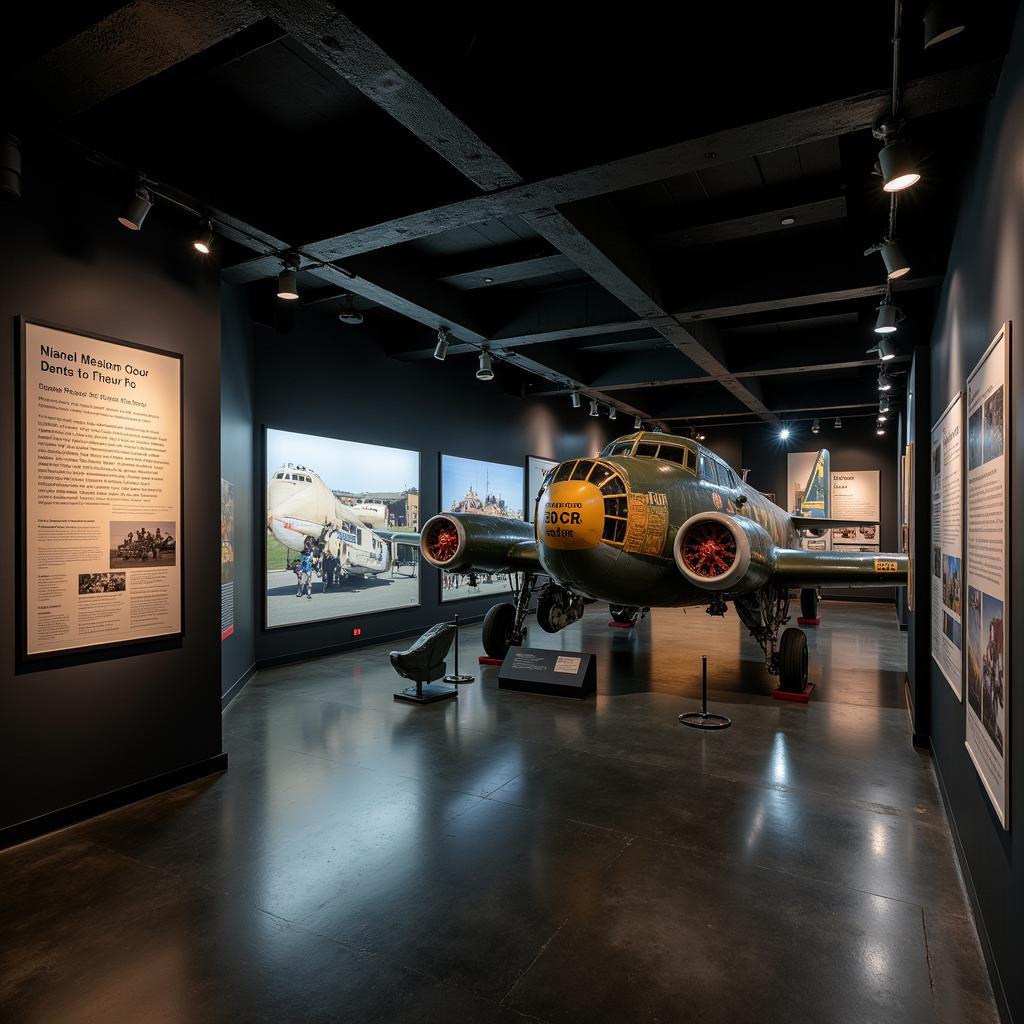 WWII Aircraft Nose Art Museum Exhibit