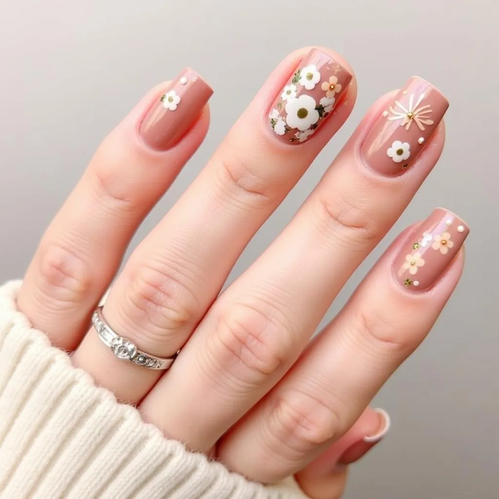  Các xu hướng flower sticker nail art thịnh hành