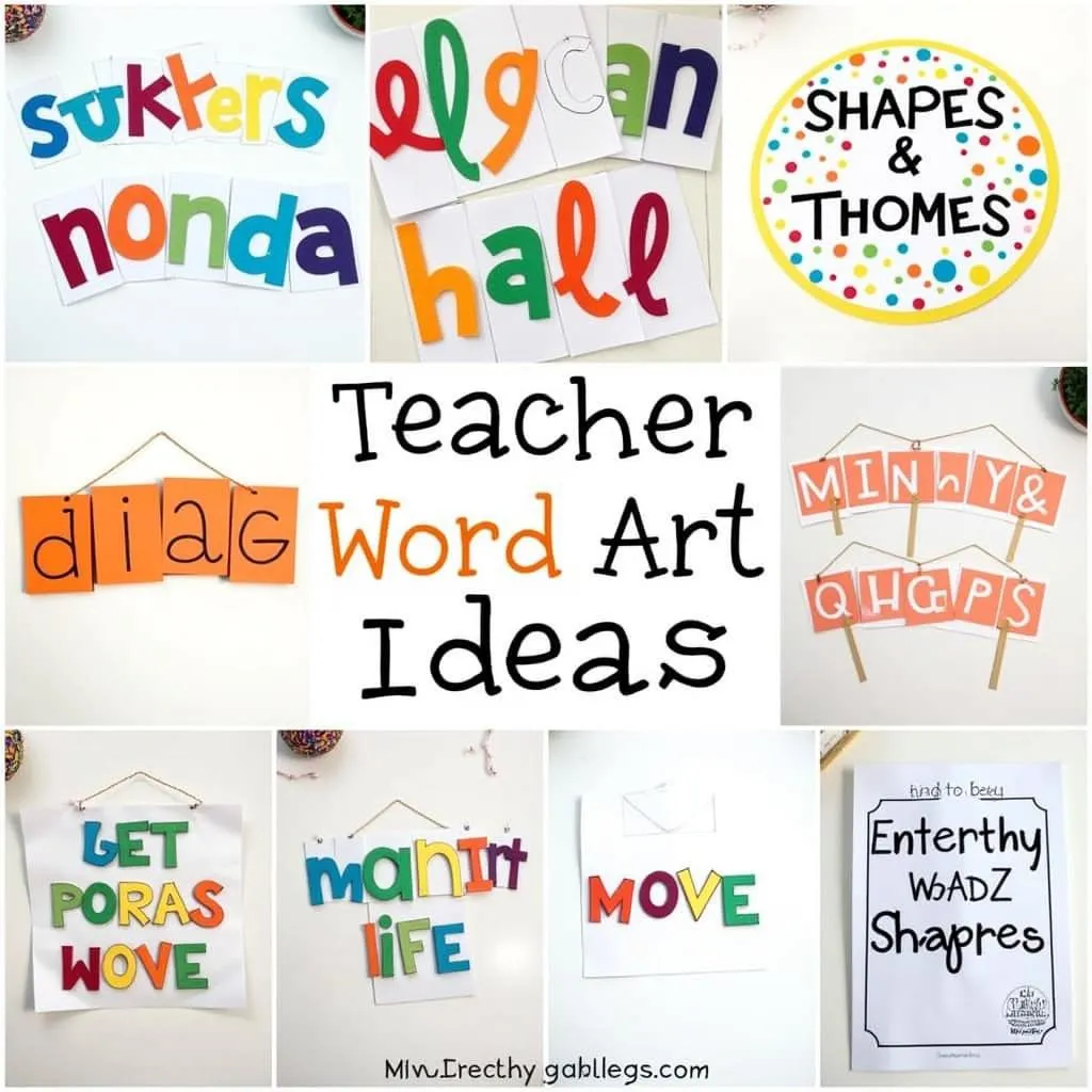 Ý tưởng teacher word art độc đáo