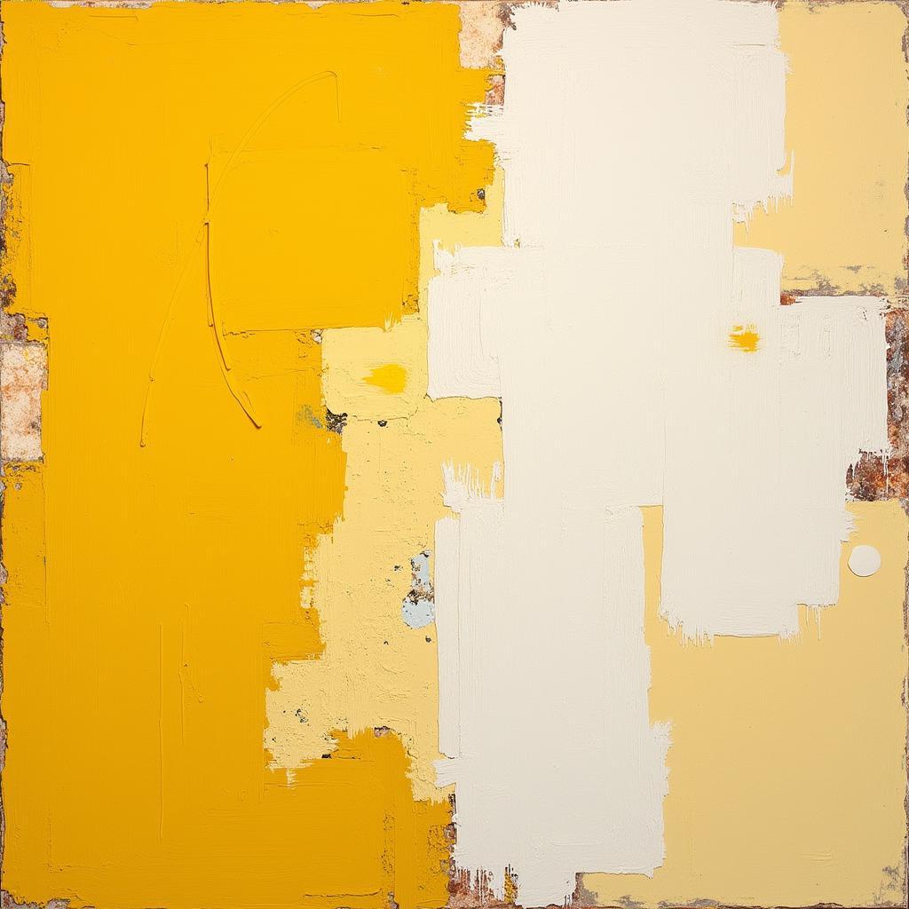 Modern Yellow Abstract Wall Art