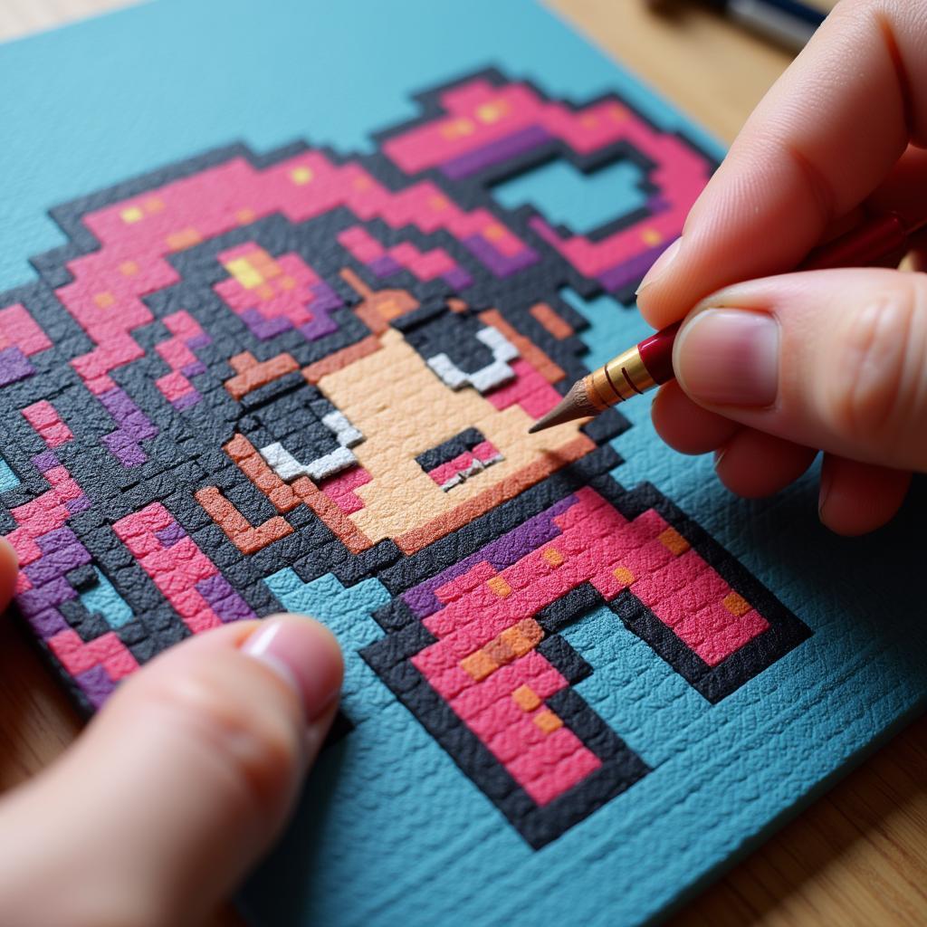 Pixel Art on a 16x16 Canvas