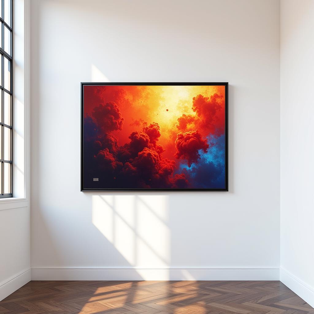 Displaying an 18x24 digital art print