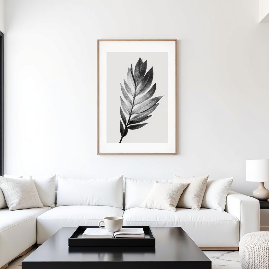 20x30 Minimalist Wall Art in a Modern Setting