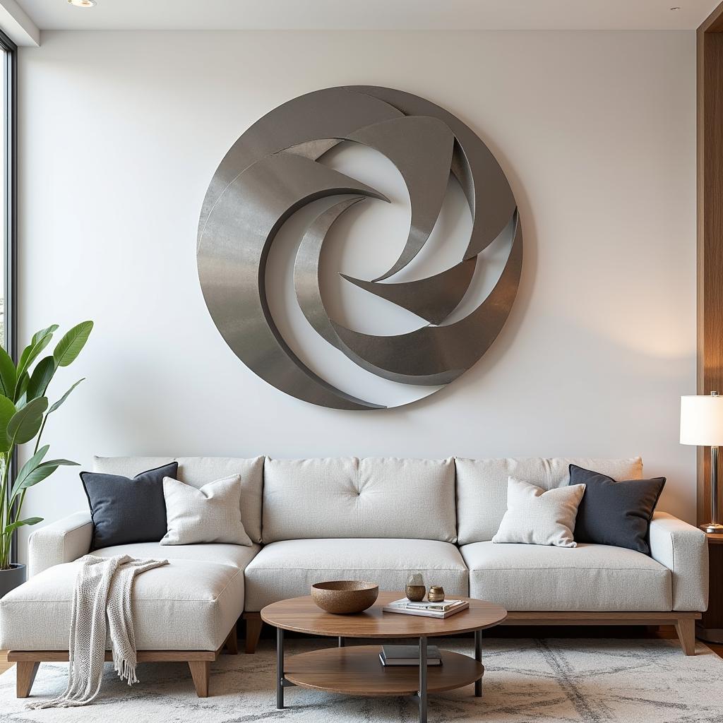 2D Metal Art in Modern Interior Design: A Seamless Blend of Industrial Aesthetics