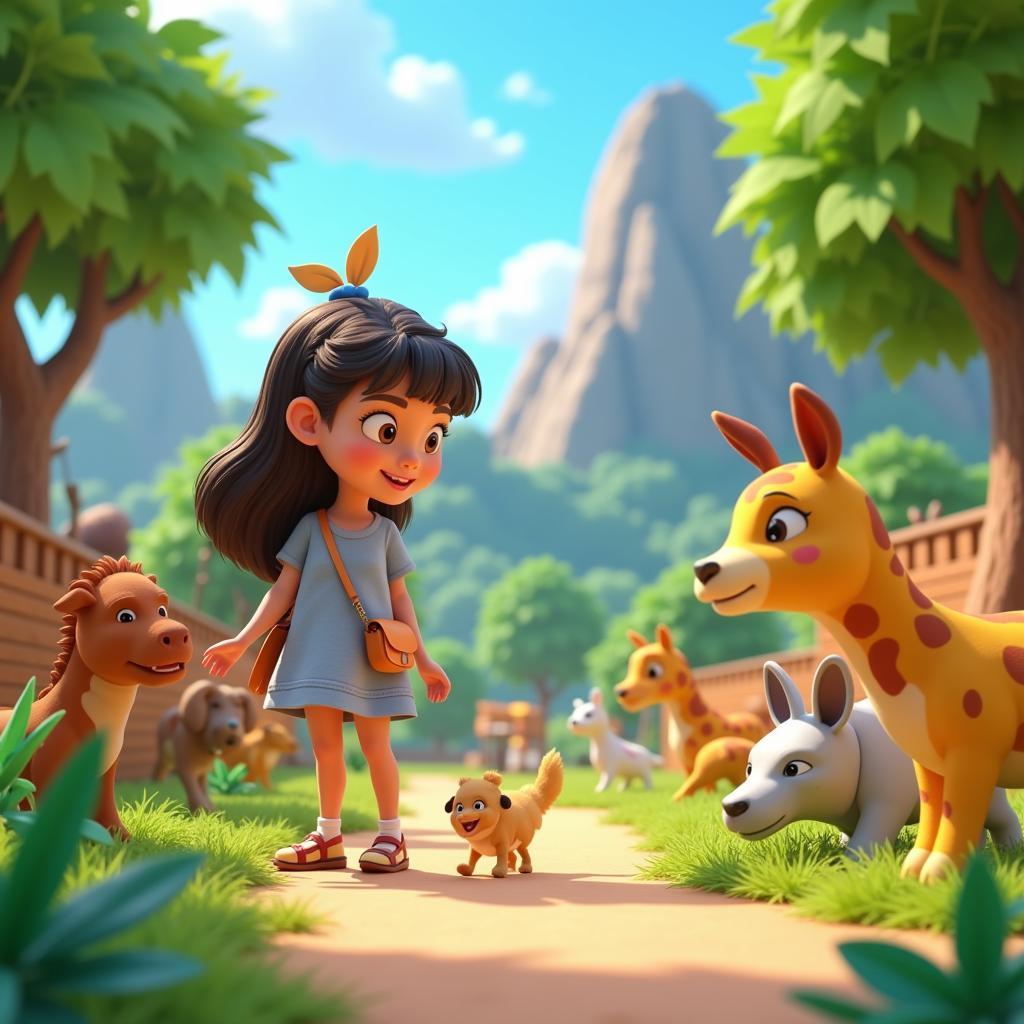 3D Animation of Lola's Life in a Digital Zoo