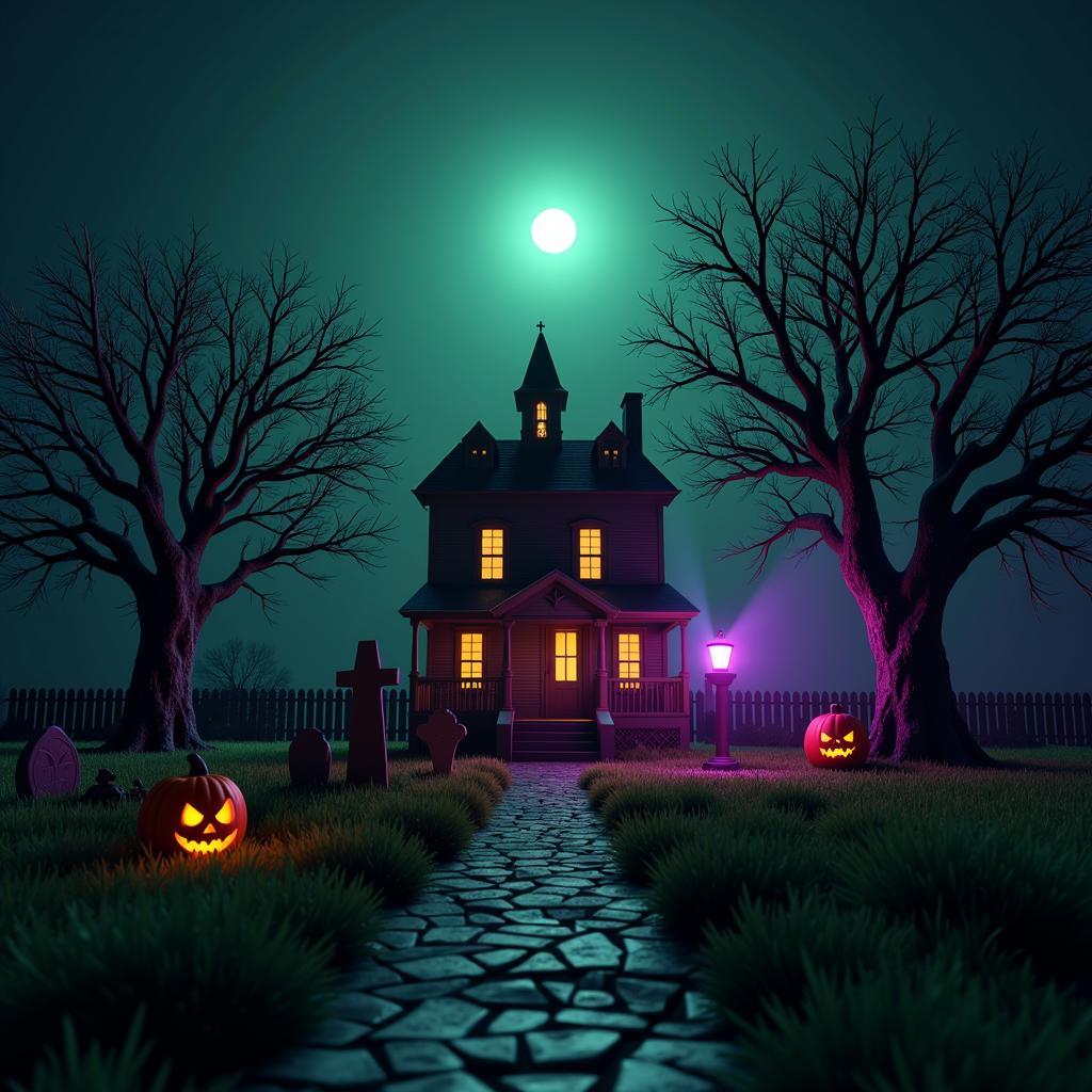 Rendering a 3D Halloween Scene