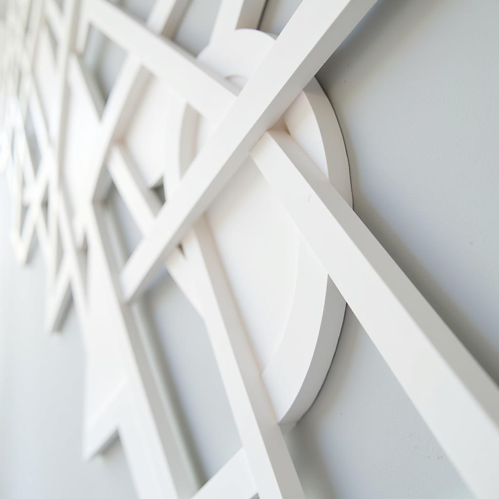 3D Minimalist Wall Art with Geometric Patterns