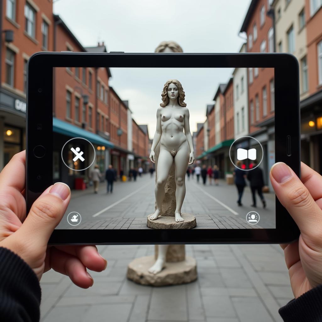 3D Nude Art in Augmented Reality