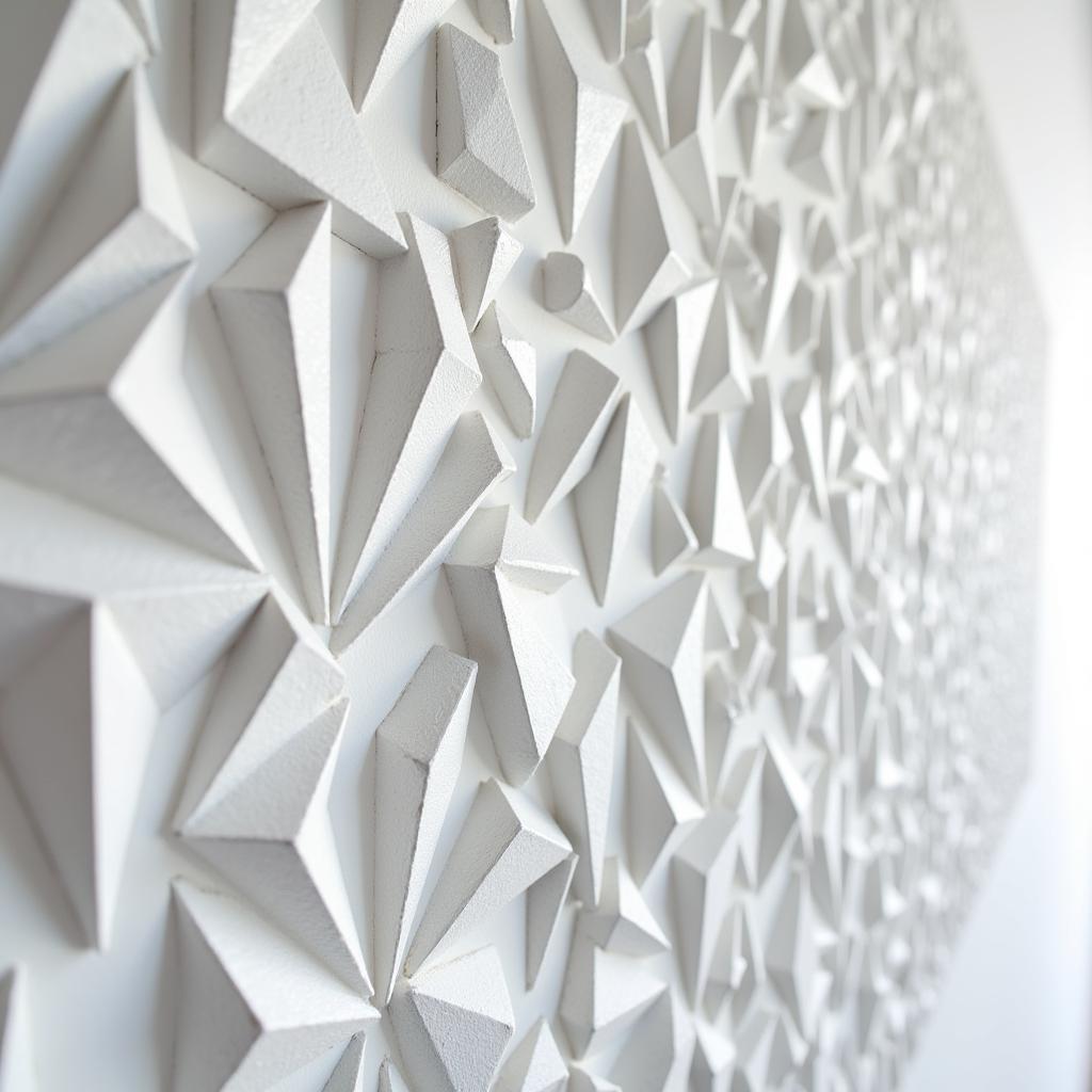 3D Wall Design with Geometric Patterns