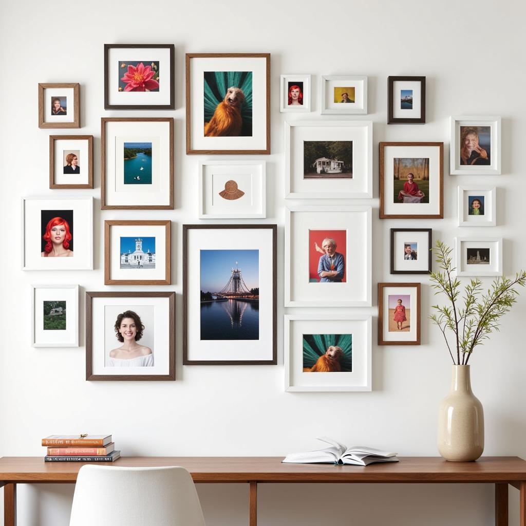 5x5 Art Print Gallery Wall Display Ideas