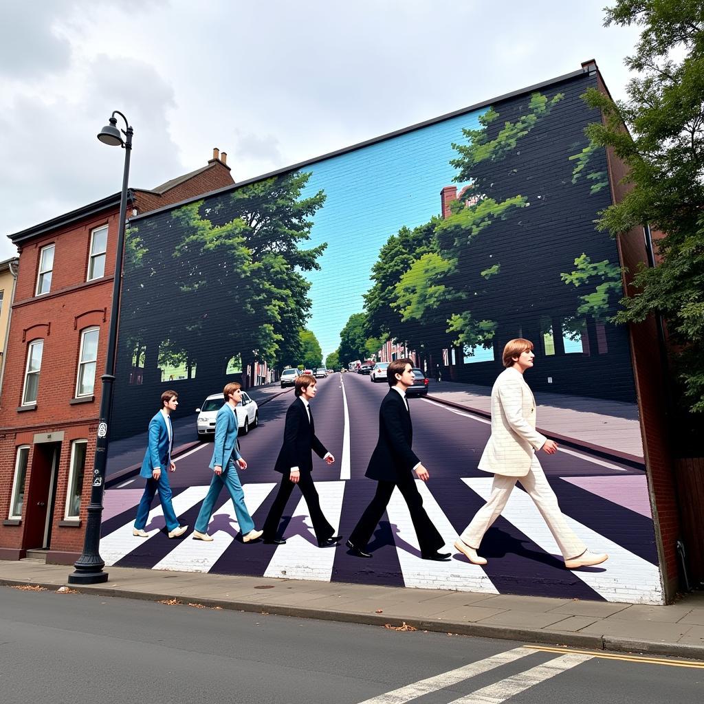 Abbey Road Street Art Mural