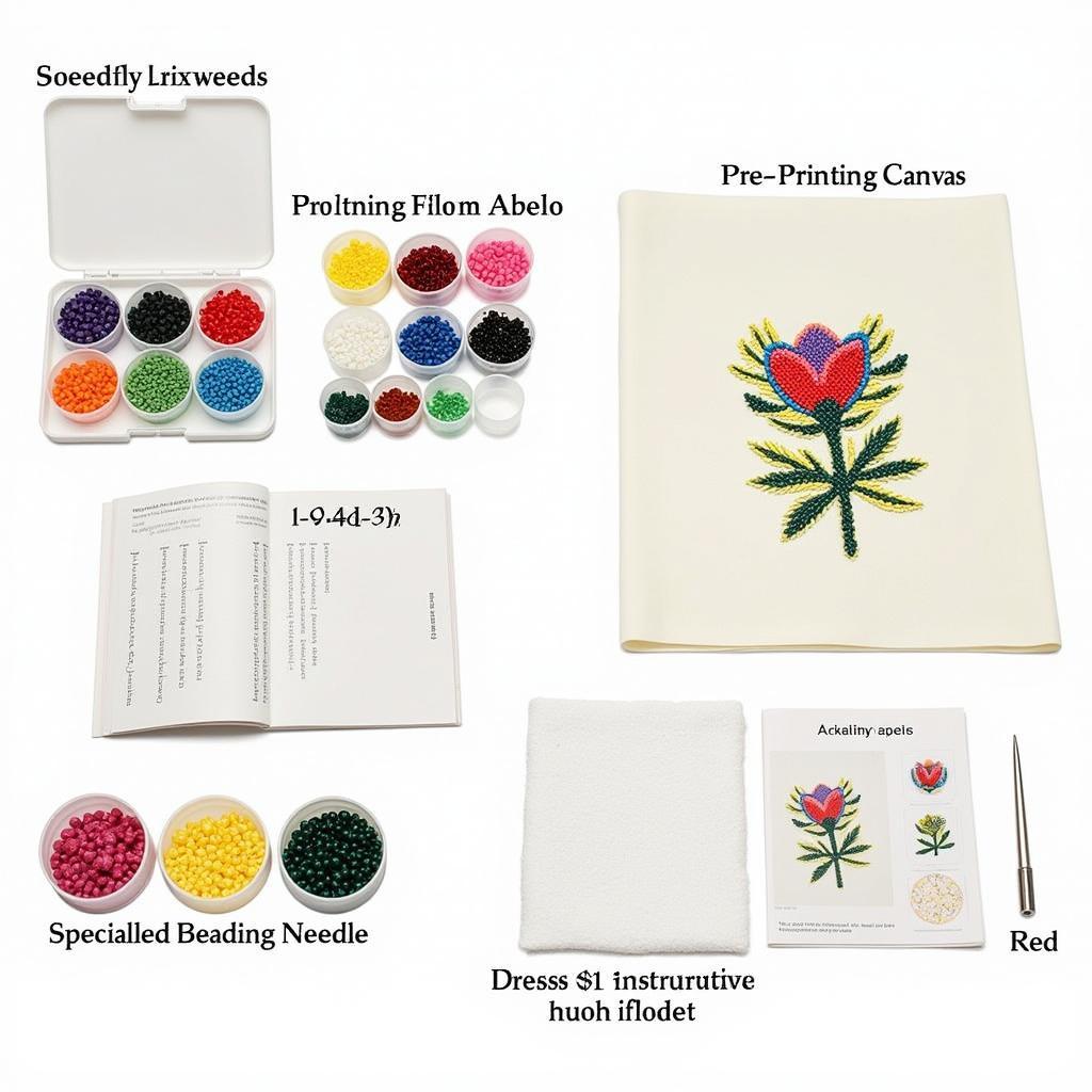 Abris Art Bead Embroidery Kit Contents