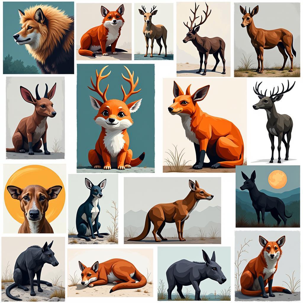 Abstract Animal Art: Exploring Different Styles and Expressions