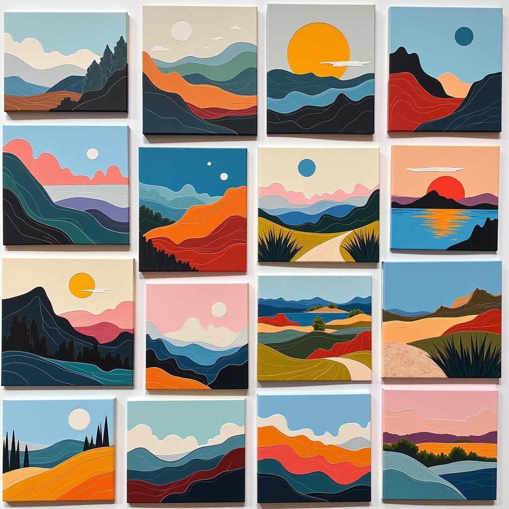 Examples of Abstract Art Landscapes