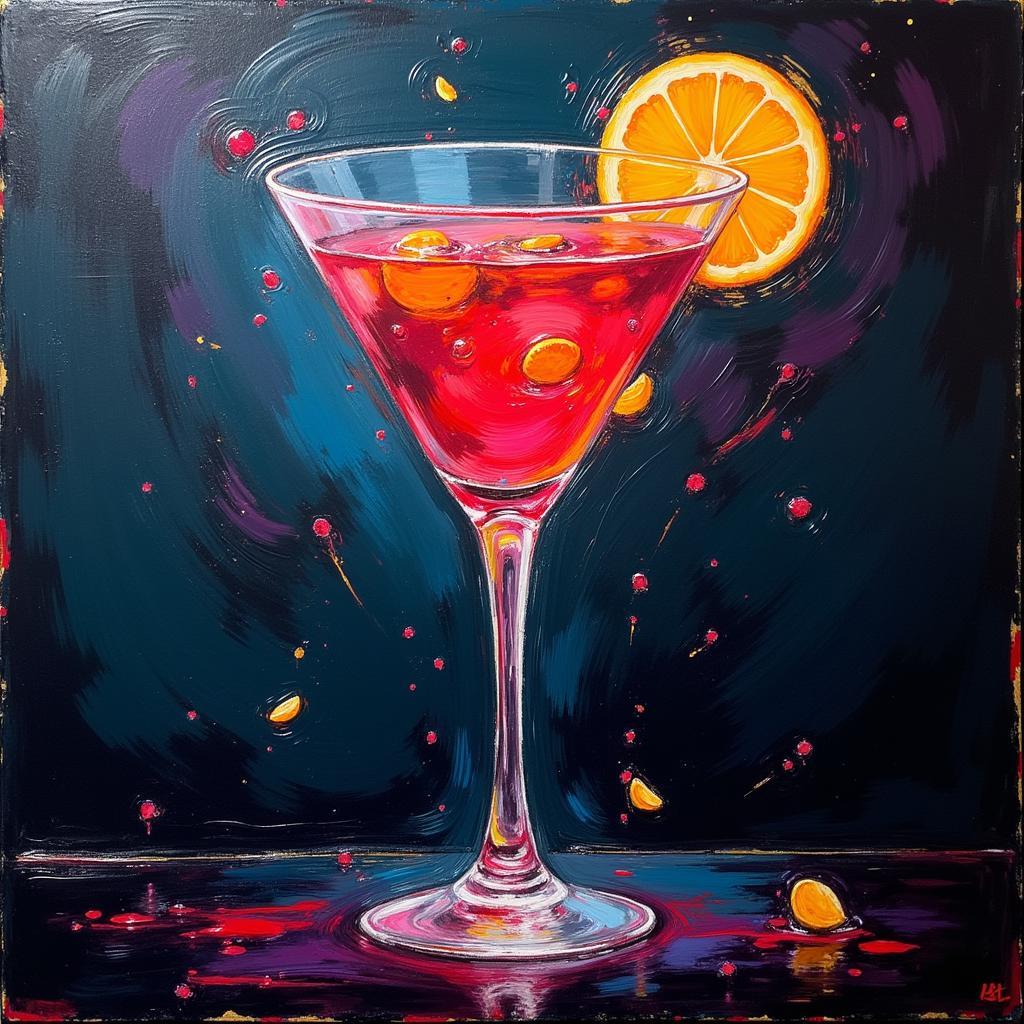 Abstract Art Martini Painting