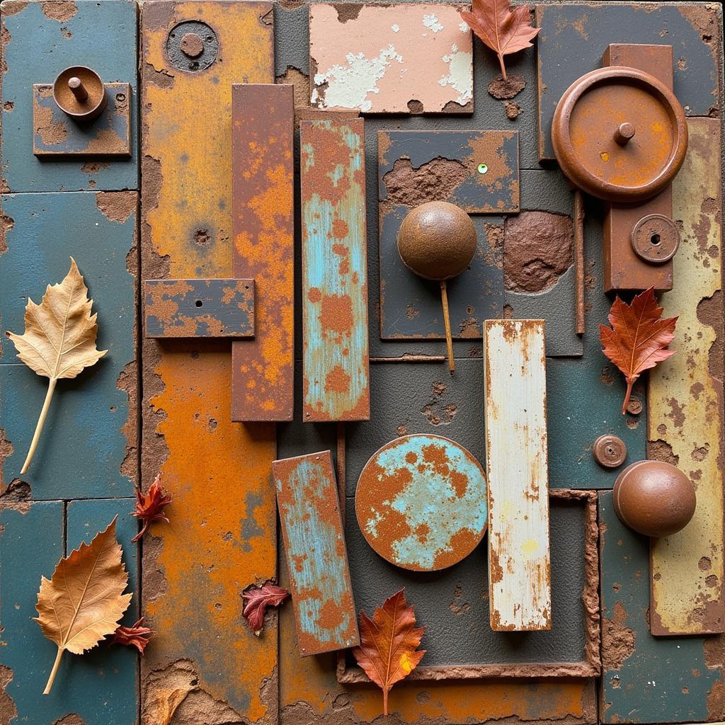 Abstract Art Using Found Objects