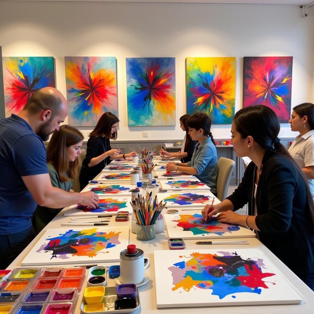 Abstract Art Workshop in Dubai