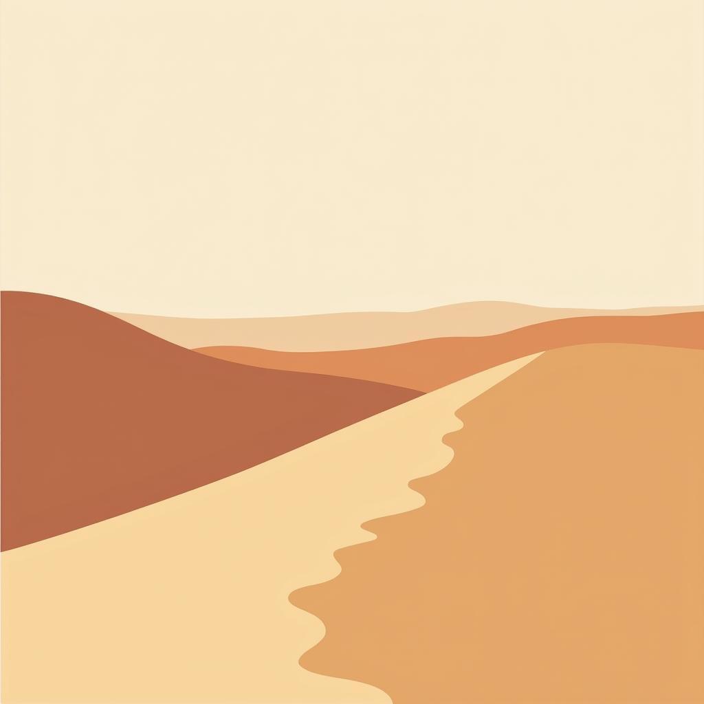 Abstract Desert Landscape Minimalistic