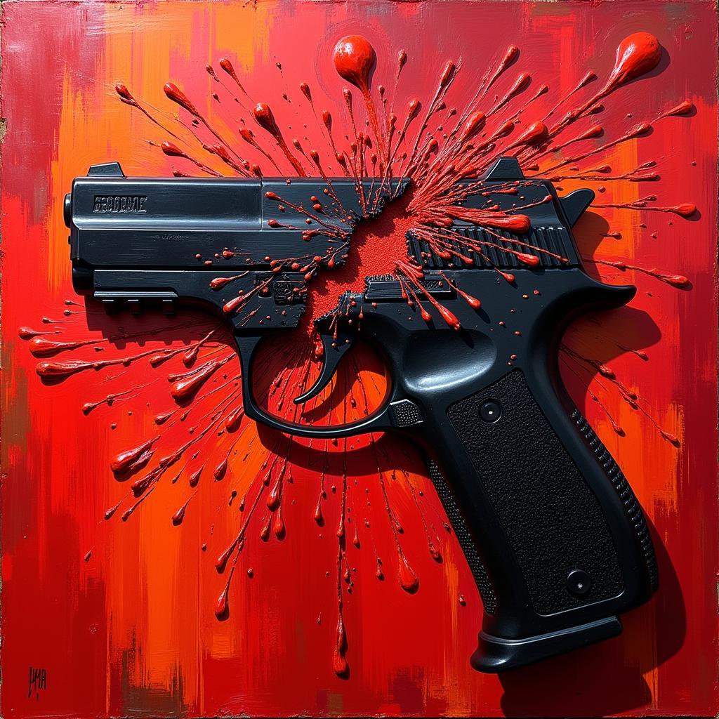 The Power of Symbolism in Abstract Gun Art: Evoking Emotional Responses