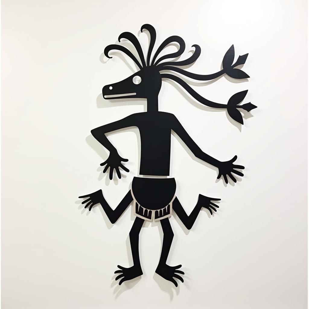 Abstract Kokopelli Metal Wall Decor