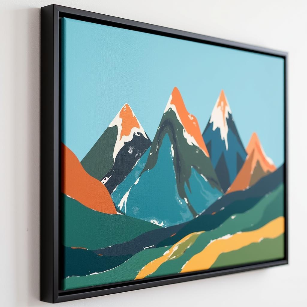 Abstract Mountain Wall Art