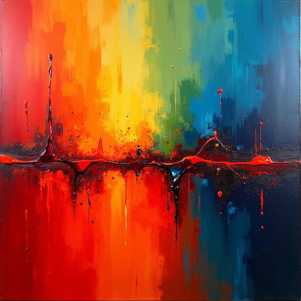 Abstract Rainbow Art: Exploring the Emotional Impact of Color