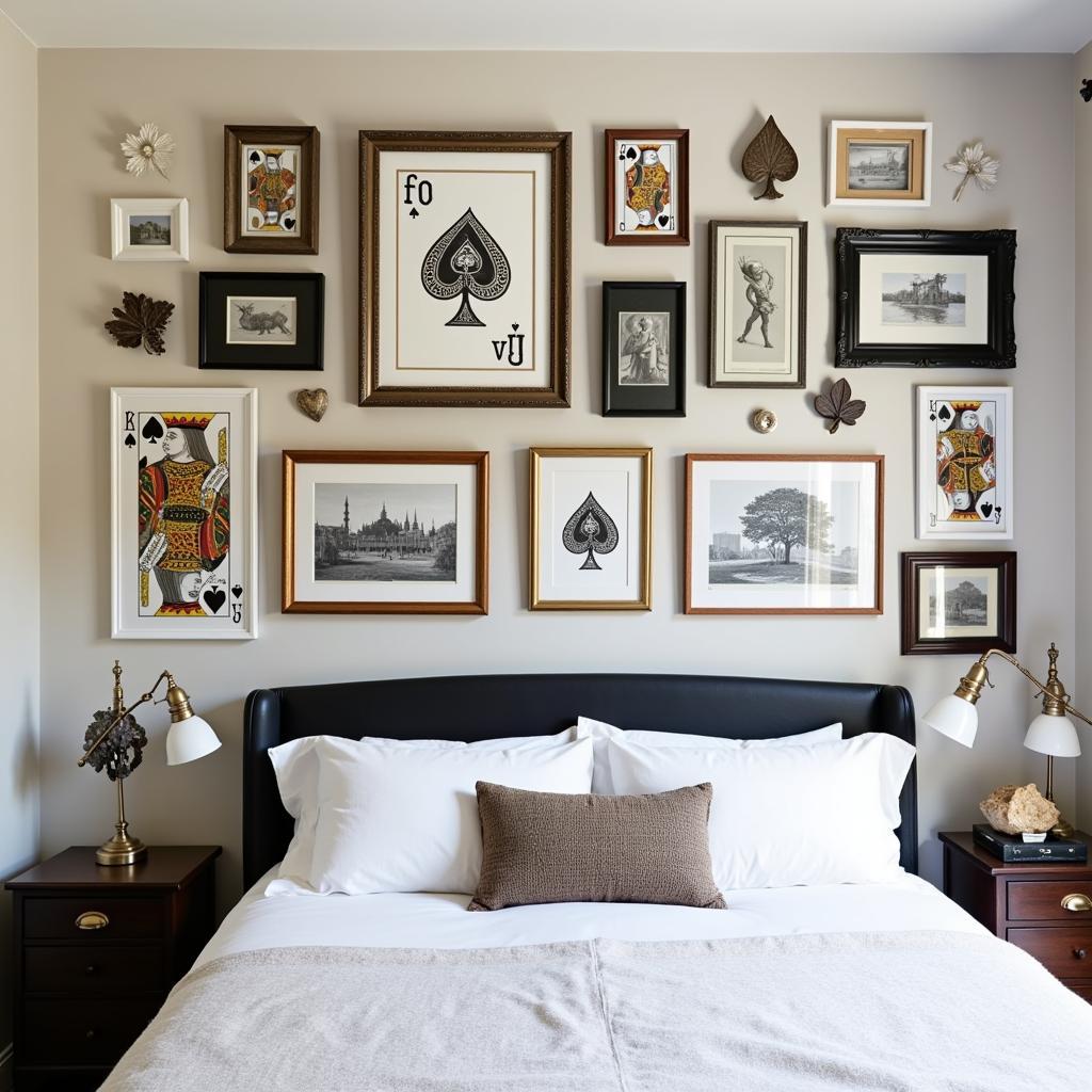 Ace of Spades Gallery Wall Bedroom Decor