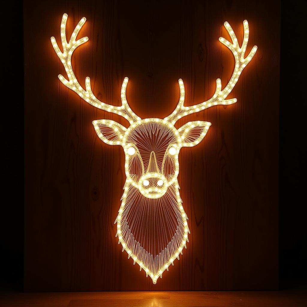 Advanced Christmas String Art Kit with LED Lights