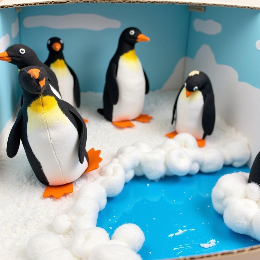 Advanced Penguin Art Diorama for Preschool