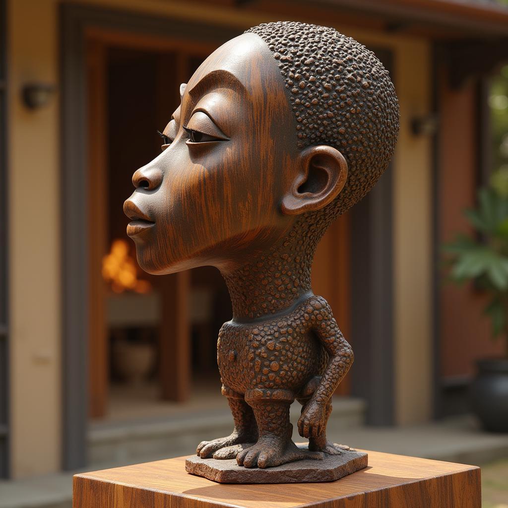 AI-Rendered African Sculpture: A Modern Interpretation of Traditional Forms