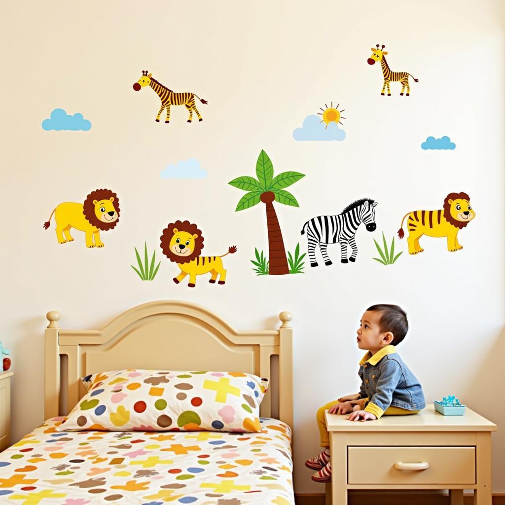 African Wall Art Stickers Bedroom Decor