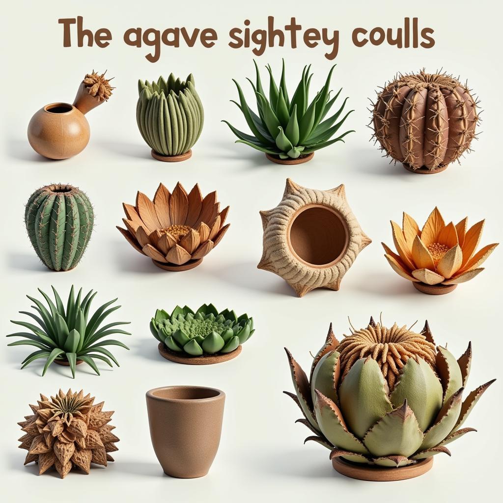 Agave Sculptures and 3D Art