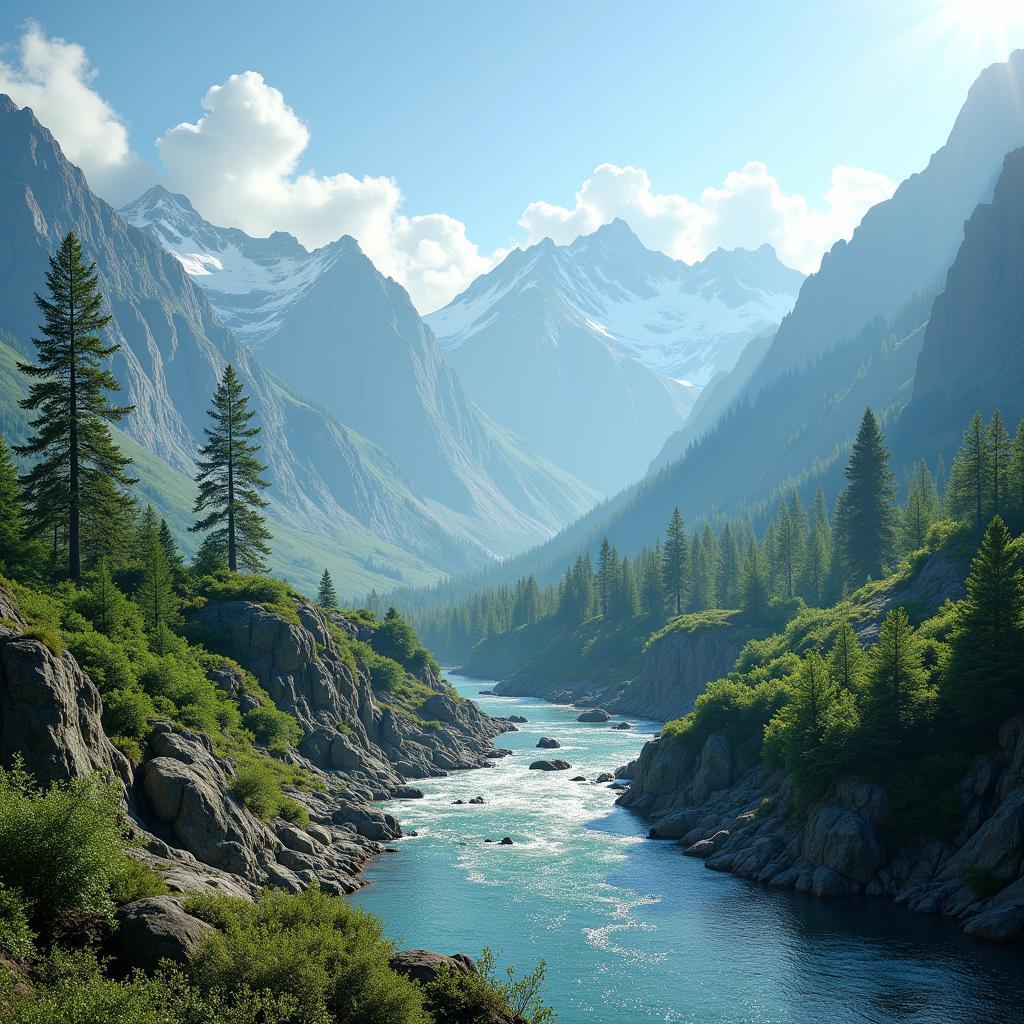 AI-Generated Realistic Landscape