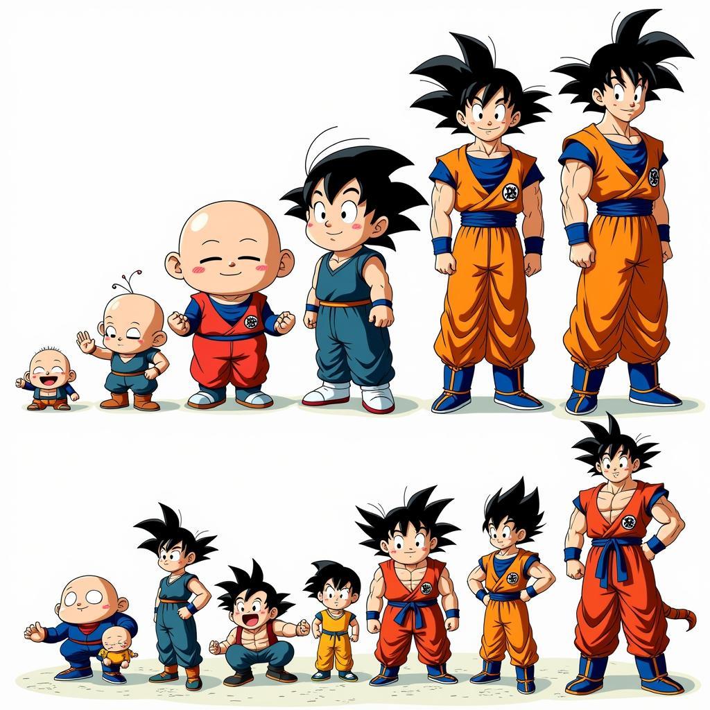 Akira Toriyama Character Design Evolution