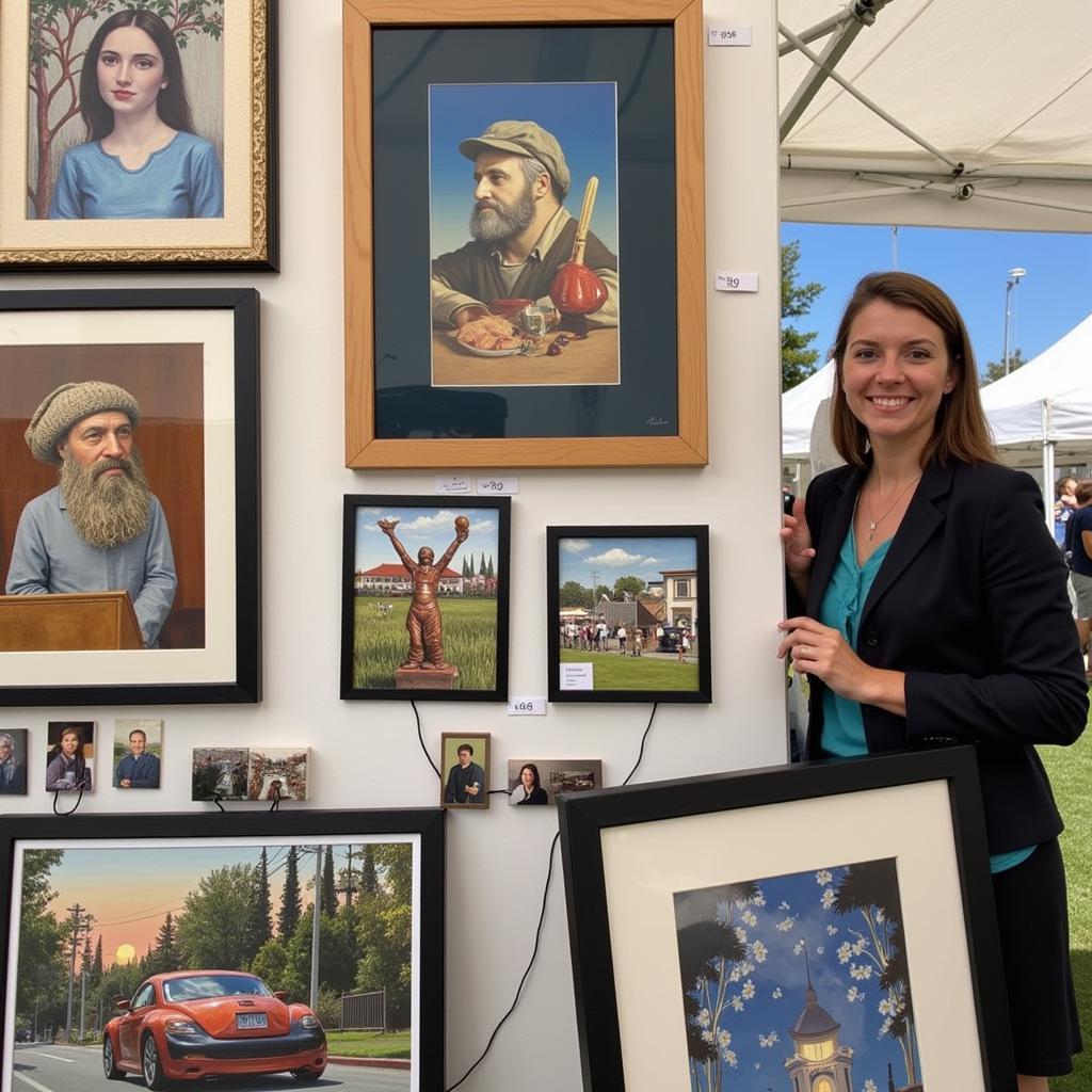 Art Display at Alameda Art and Wine Festival