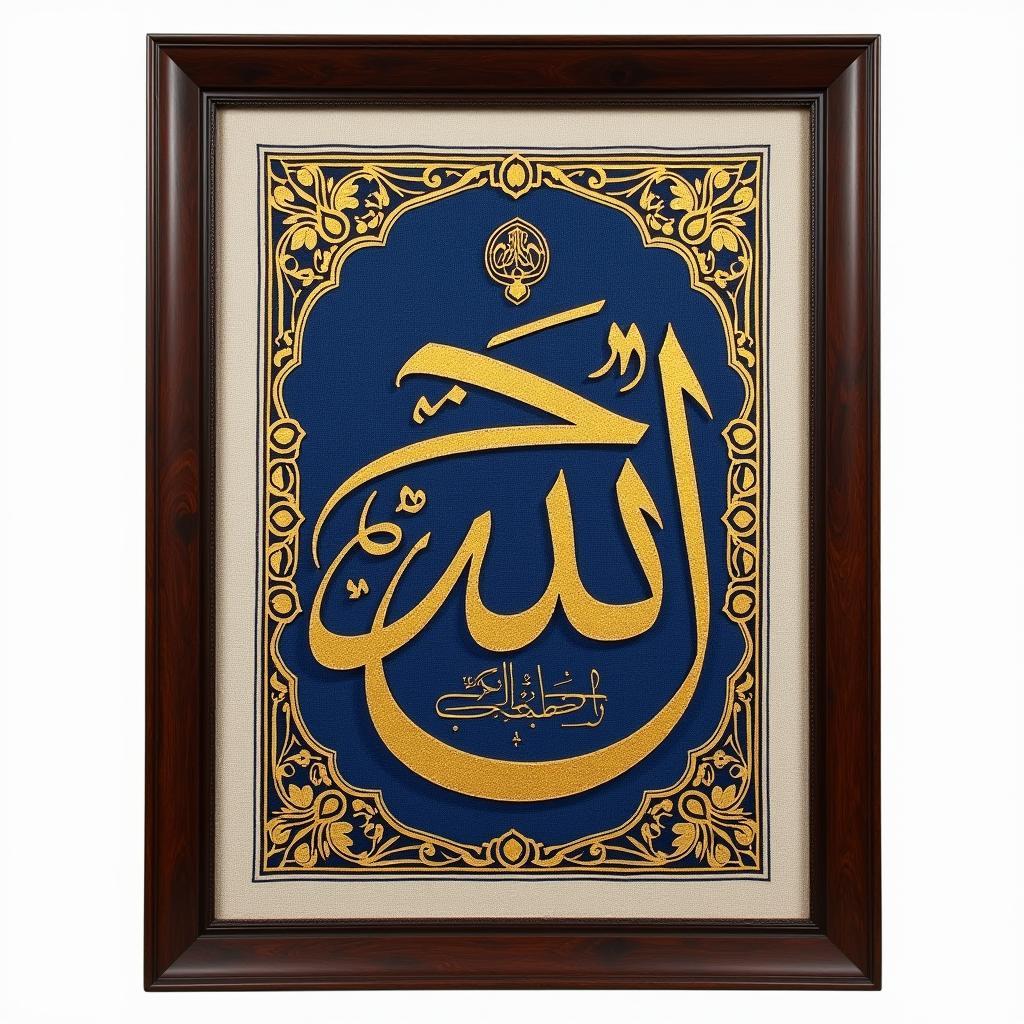 Traditional Allah Calligraphy Wall Art: A Timeless Expression of Faith