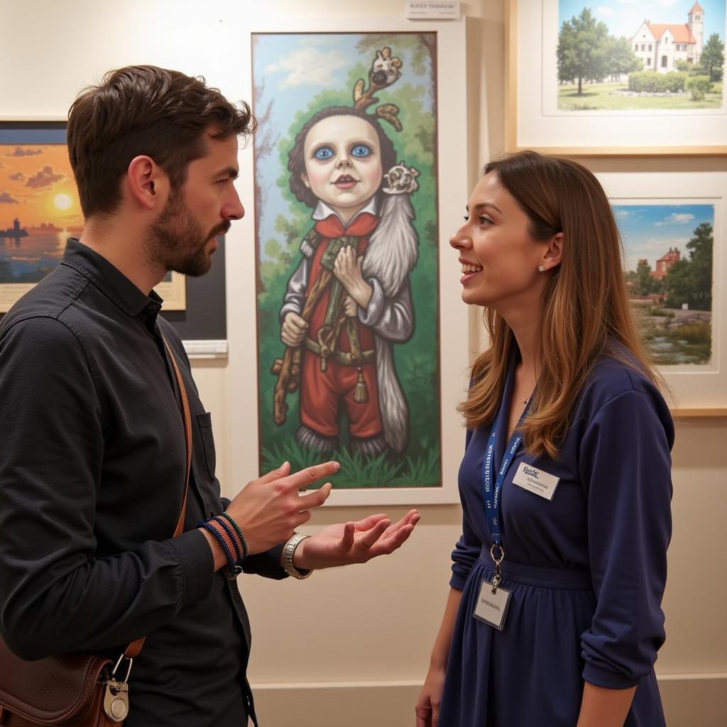 Artist and Visitor Interaction at Allen West Art Festival