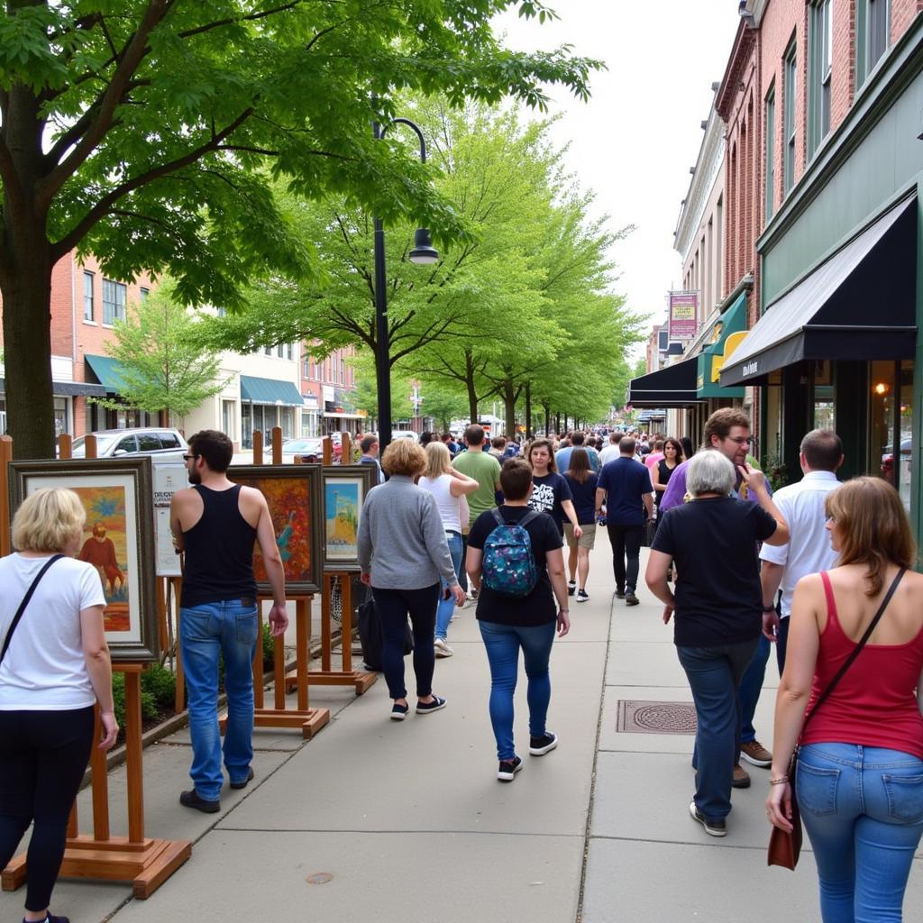 Ames Art Walk Main Street Celebration